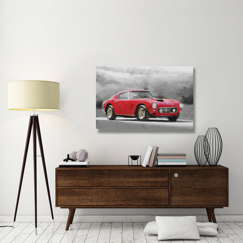 "1960 Ferrari 250 GT SWB Watercolor" Fine Art Print