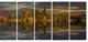 "San Francisco at Sunset" Panorama Cityscape Canvas Print60"x28", 5-Panels