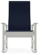 Leeward Sling Outdoor Supreme Rocker, Navy/Snow