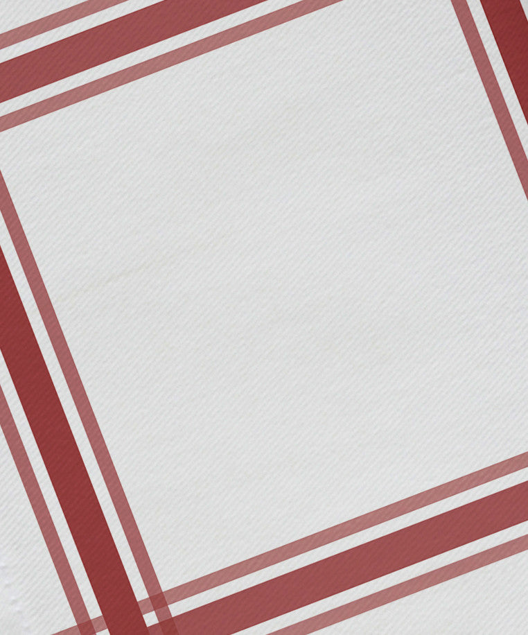 Windowpane Plaid Geometric Print Napkin, Burnt, Set of 4