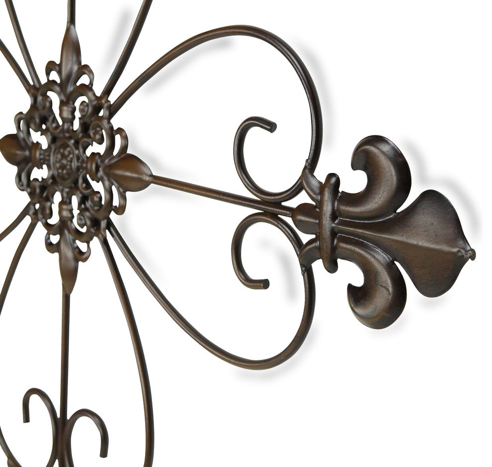 Fleur-de-Lis Decorative Wall Cross, 29", 29"