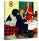 "Dr. and the Dog" Painting Print on Canvas by Richard Sargent