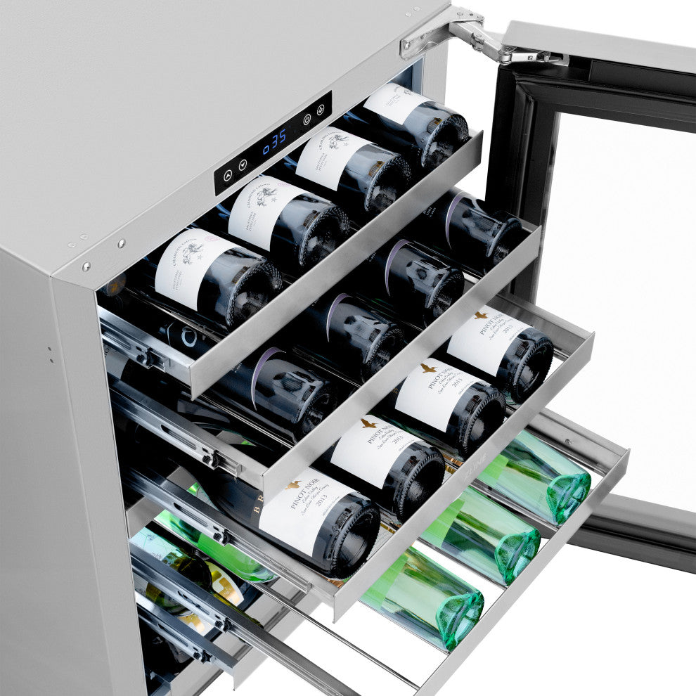 ZLINE 24" Dual-Zone Wine Cooler With Panel-Ready Door