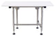 Rectangular Folding Shower Seat, White HDP, 30", Legs