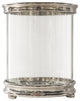 Cylinder Hurricane Candleholder, Nickel