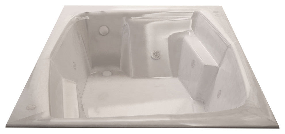 Atlantis Whirlpools Caresse 54 x 72 Rectangular Whirlpool Jetted Bathtub