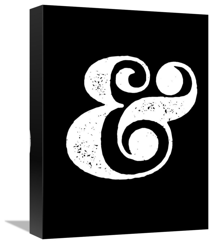 "Ampersand Poster Black" Fine Art Print