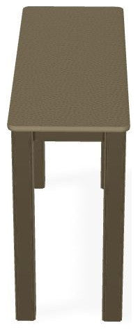 10" x 27" Marine Grade Outdoor End Table, Beachwood