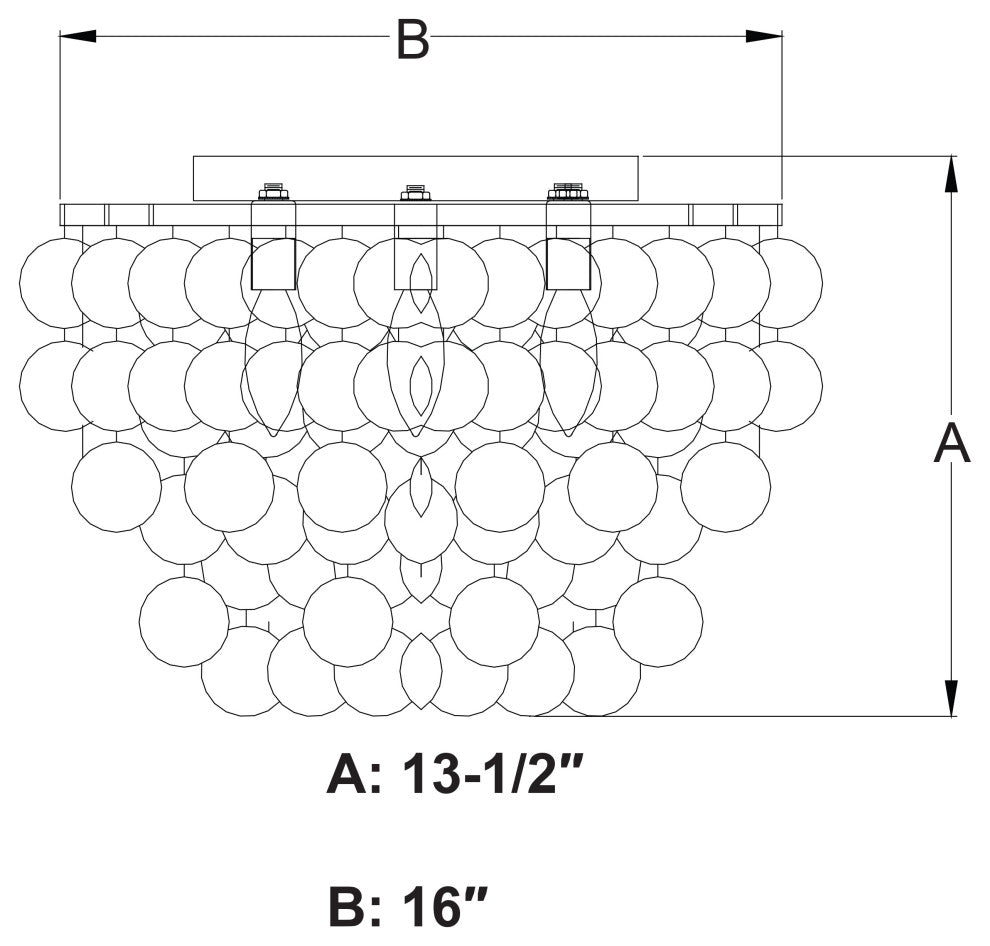 Elsa Capiz Shell 16" 3 Light Flush Mount Natural Brass