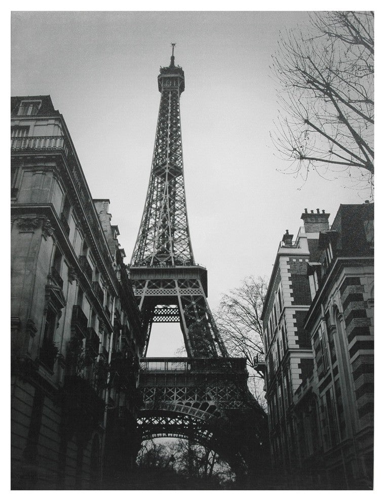 Eiffel Tower Sun Glow Canvas Wall Art