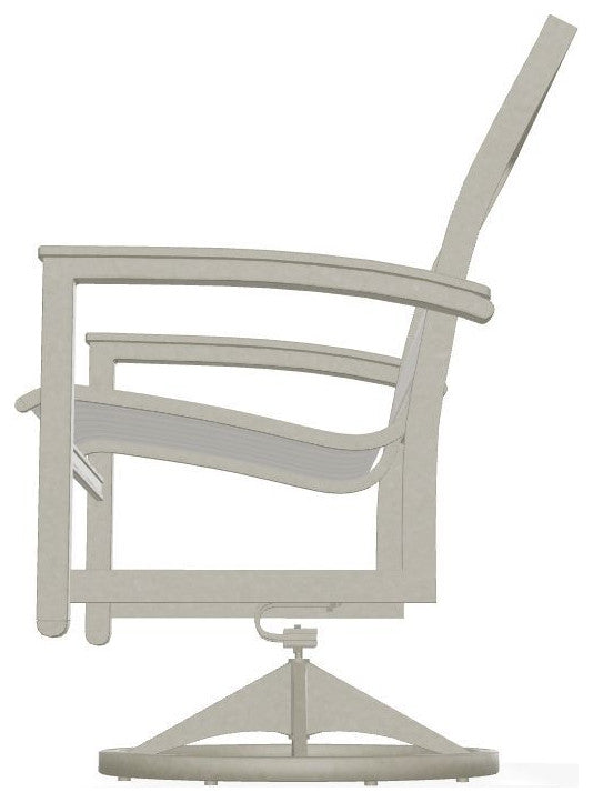 Bazza Sling Outdoor Swivel Rocker, Harbor/Storm