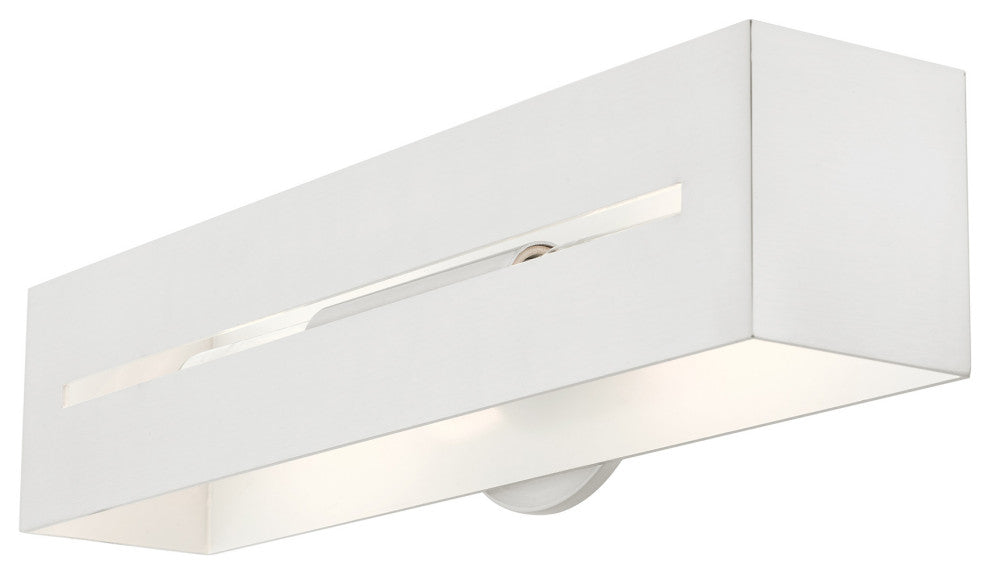Brushed Nickel Urban, Industrial, Vanity Sconce