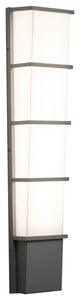 Lasalle LED Outdoor Sconce, 28", Textured Gray