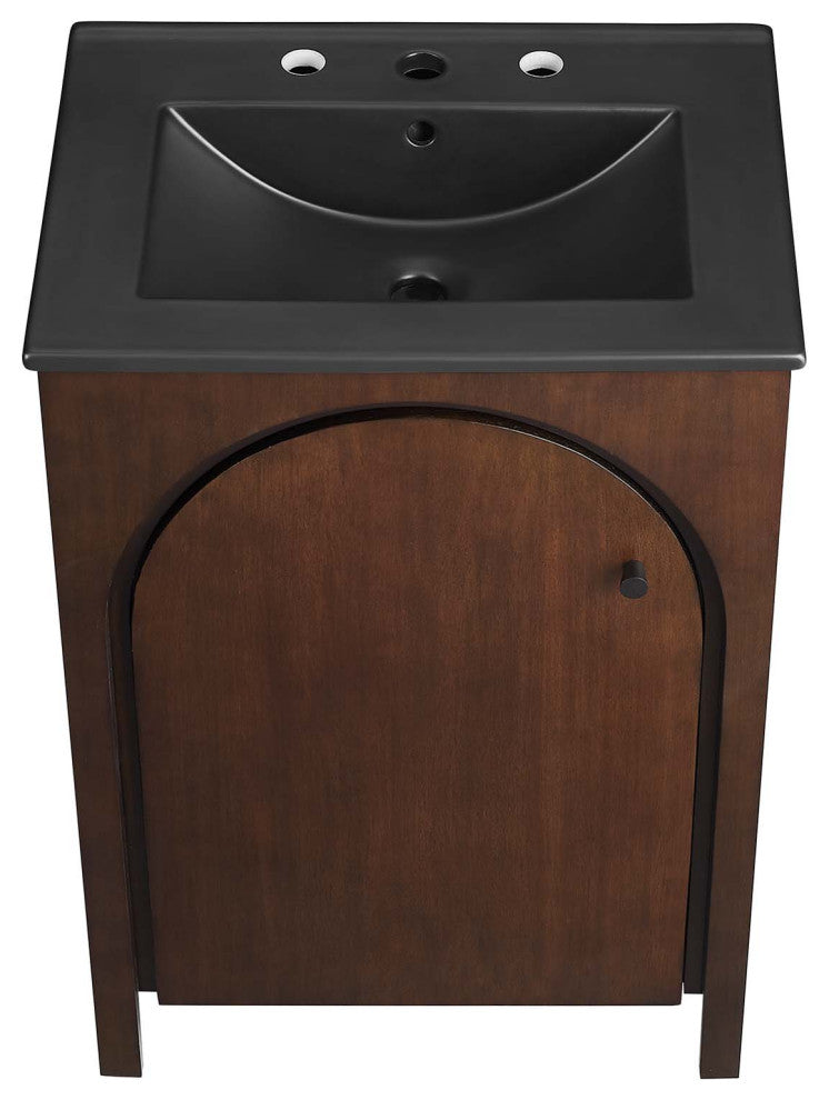 Appia 24" Bathroom Vanity - Walnut Black