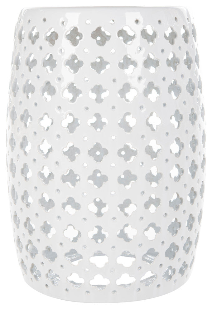Safavieh Lacey Garden Stool, White