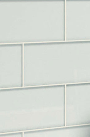 Glass Subway Tile, Baby Blue, Sample Swatch