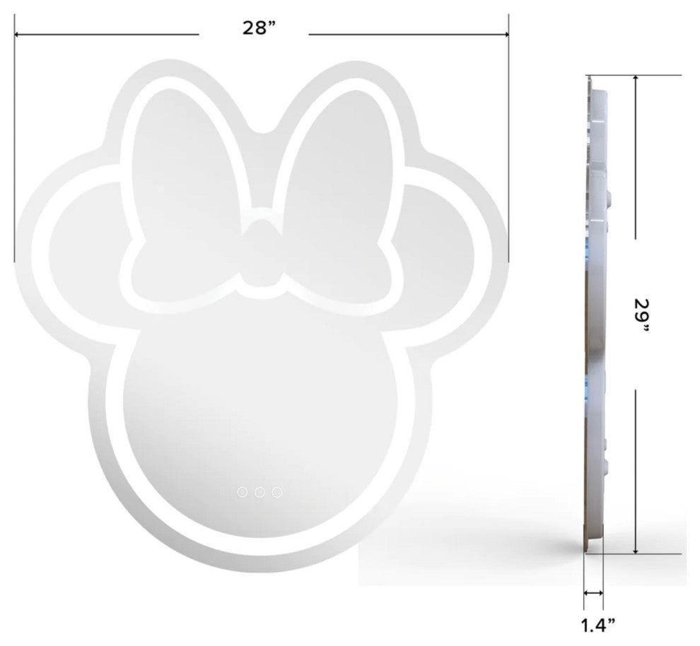 Minnie Mouse LED Wall Mirror