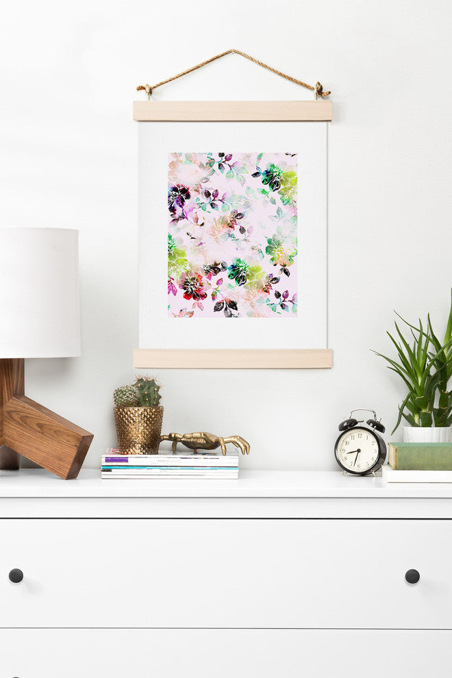 Deny Designs Cayenablanca Romantic Flowers Art Print