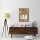 "HAM Hamburg Luggage Tag 2" Fine Art Print