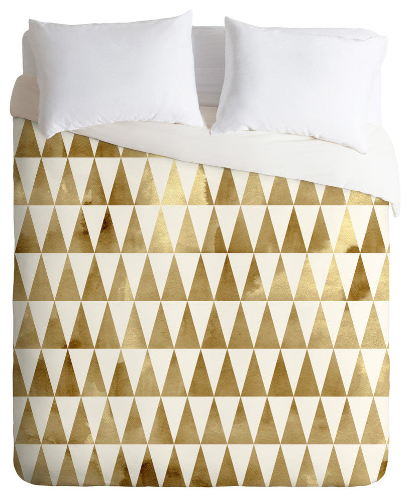 Georgiana Paraschiv Triangle Pattern Duvet Cover, King