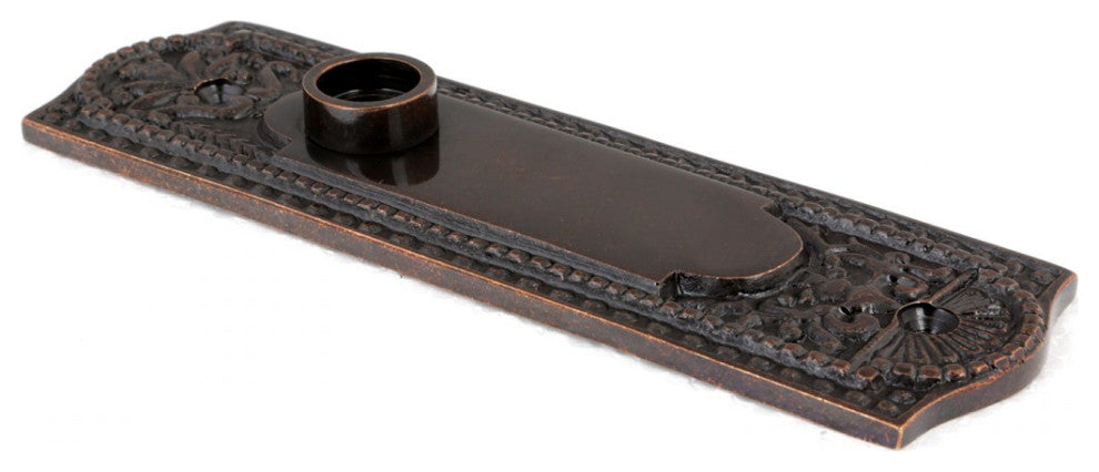 Black Door Plate Bronze Solid Brass Finish Without Keyhole Renovators Supply
