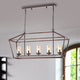 Tillia Modern Black Brushed Gold 5-Light Chandelier
