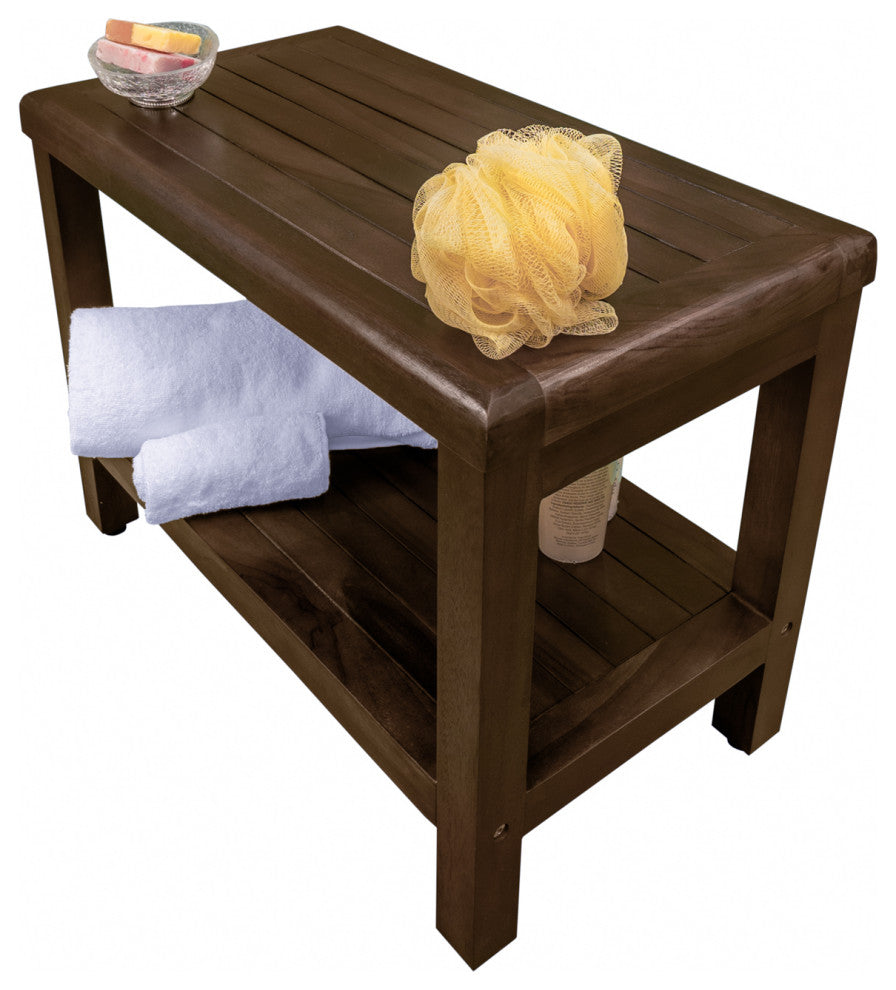 Classic Teak Shower Bench, 24"
