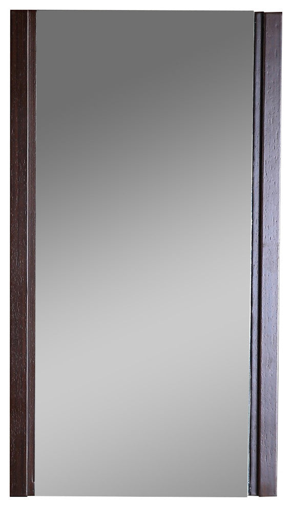 Wood Frame Mirror, 17"