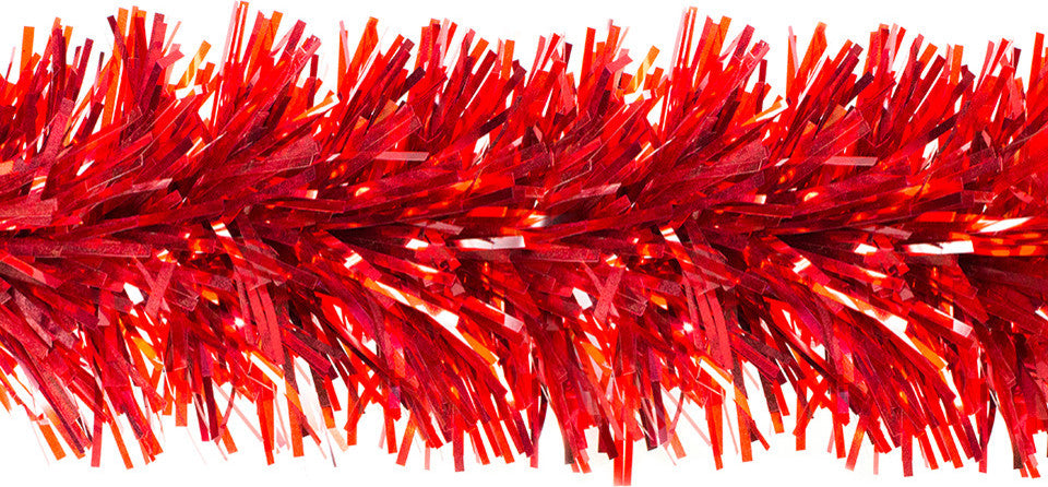 4" Red PVC Stuffed Garland