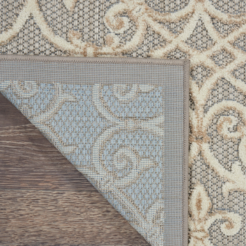 Nourison Aloha 2'3" x 8' Natural Contemporary Rug