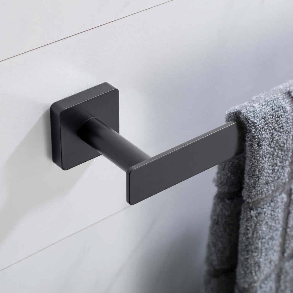 Blaze 24 inch Bathroom Towel Bar, Matte Black