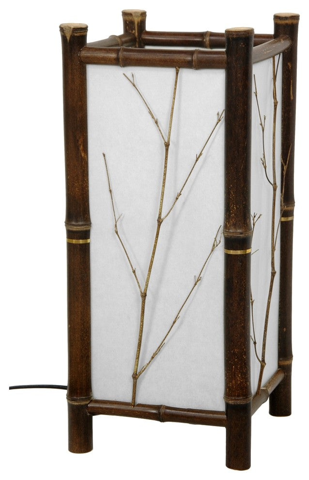 Hayashi Japanese Table Lamp, Dark