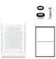 Sterling  Ensemble 75x34x48 Alcove Shower Kit, Clear Glass, Bronze