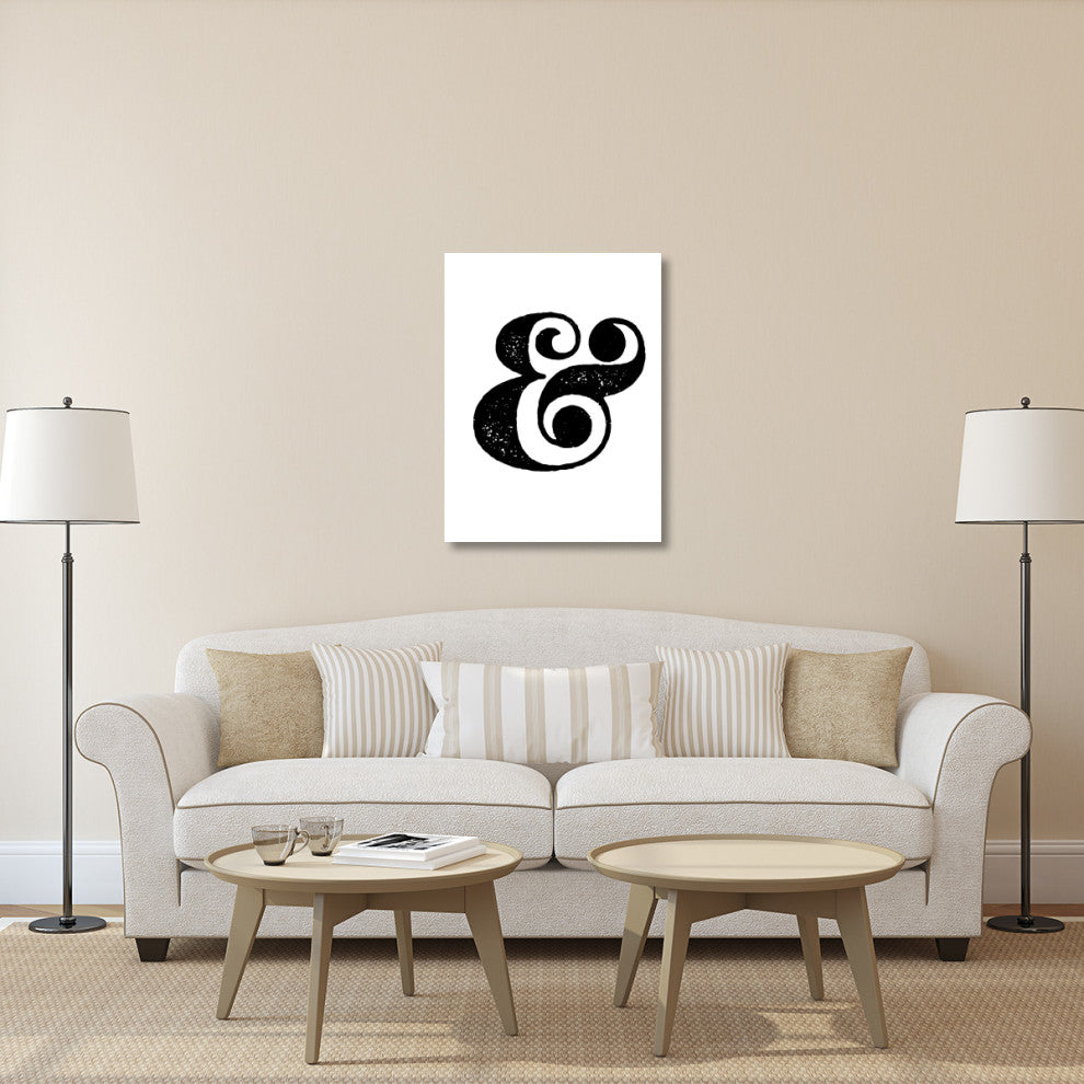 "Ampersand Poster White" Fine Art Print