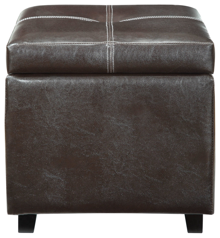 Modern Contemporary Living Room Ottoman Brown