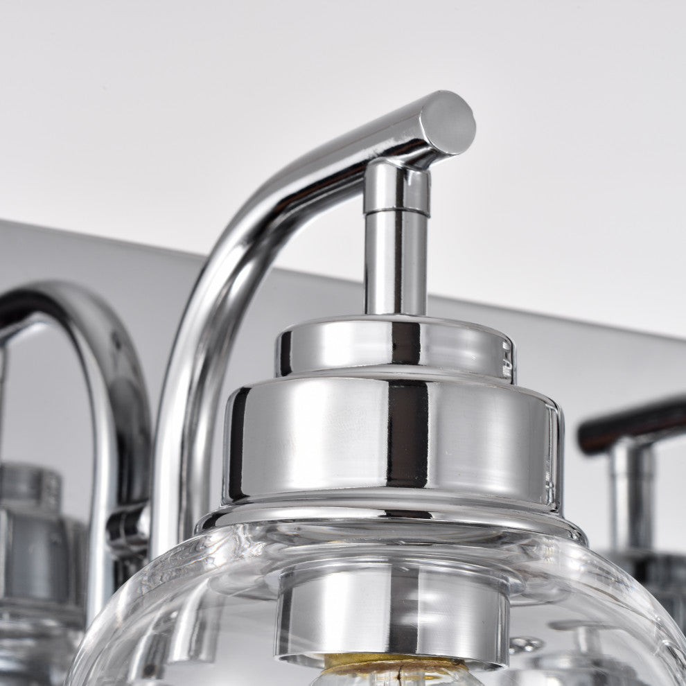 CHLOE Lighting THIERRY Transitional 4-Light Chrome Bath Fixture 30 " Wide