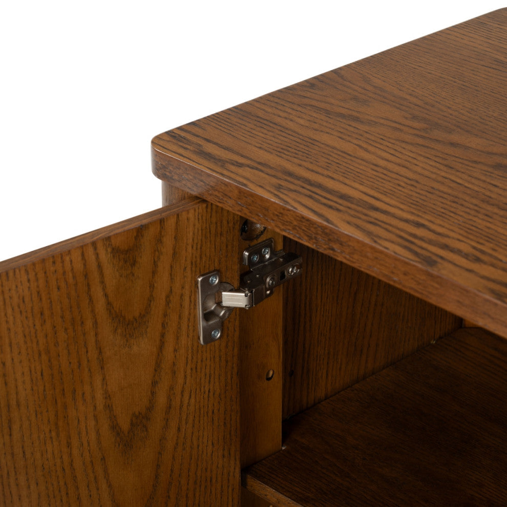 Safavieh Couture Jaylessa Wood 3 Door Sideboard, Medium Oak