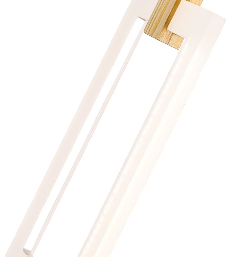 Anello LED Pendant With White Oak Finish