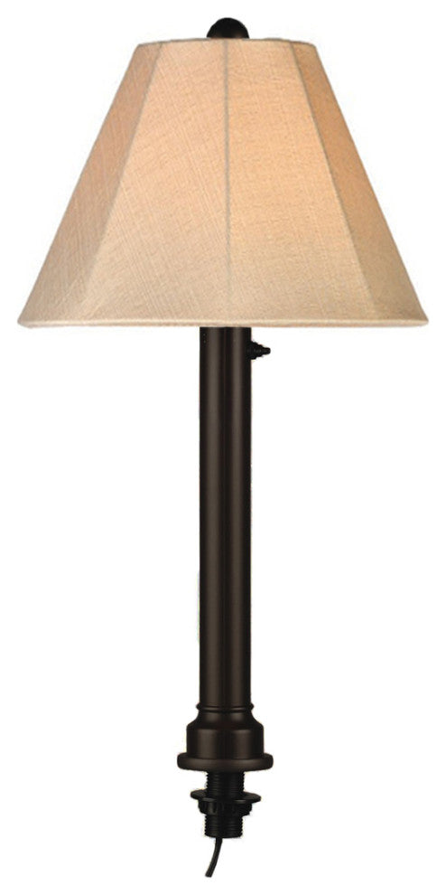 20-770 Umbrella Table Lamp With 2" Black Tube Body