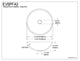 Fauceture Clay EVSPFB3 16-1/2" Diameter Round Vessel Glass Sink EVSPFA3