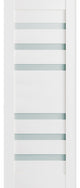 Slab Barn Door Frosted Glass 36 x 96, Quadro 4266 White