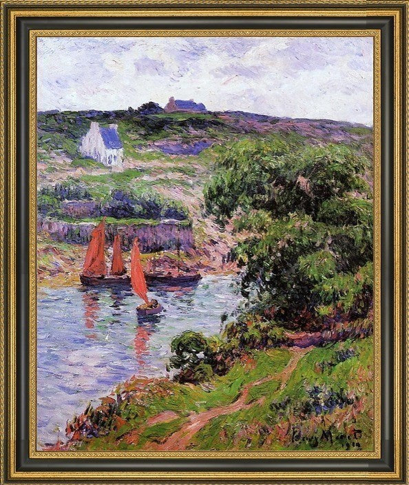 Henri Moret Dolain, FinistereFramed Premium Canvas Print, 16"x20"