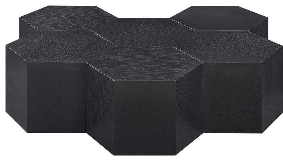 Eternal Modular Coffee Table, Black, 6 Piece