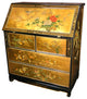 Gold Leaf Secretary Desk