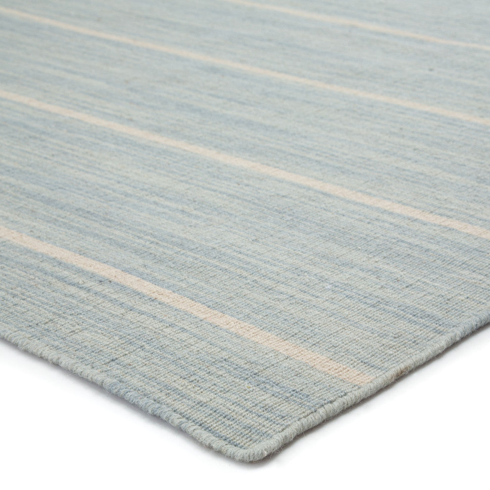 Jaipur Living Cape Cod Handmade Stripe Blue/White Area Rug, 10'x14'