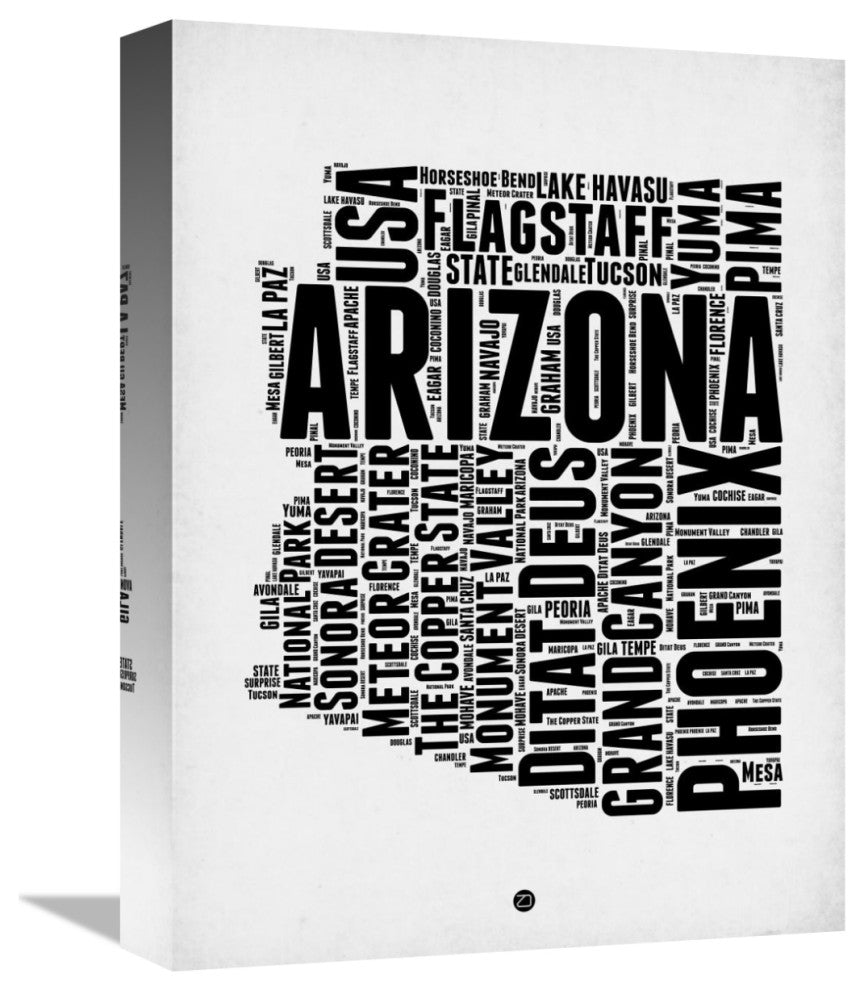 "Arizona Word Cloud 2" Fine Art Print