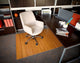 Jovert Bamboo Roll-Up Chair Mat, Natural, No Lip, 72"x48"