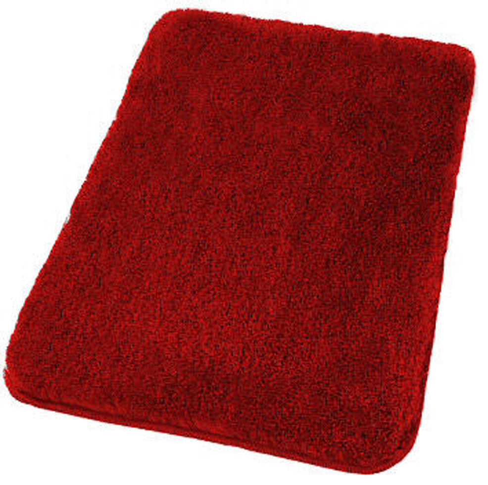 Ruby Red Non Slip Bathroom Rugs, Relax, Extra Large 1