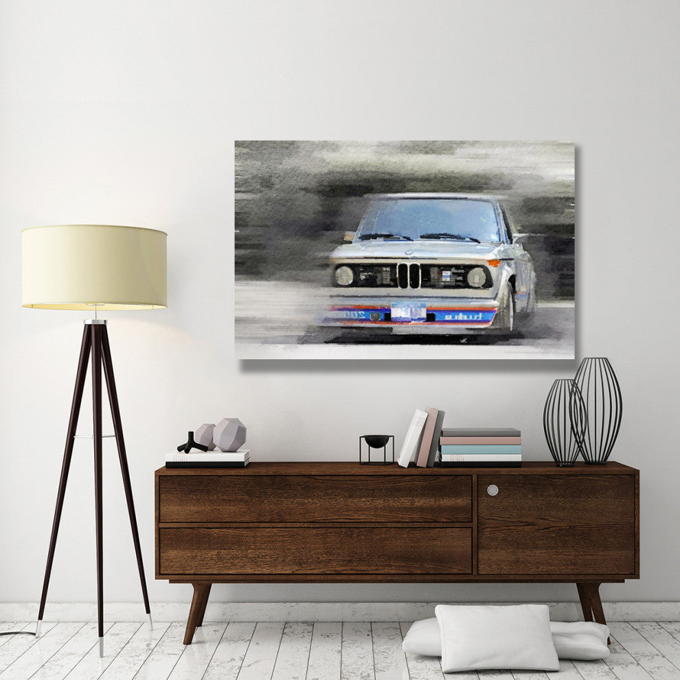 "1974 BMW 2002 Turbo Watercolor" Fine Art Print
