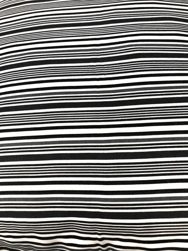 Set of Two Aztec Black and White Diamond Accent Square Cushion Covers 18" 2-PCS